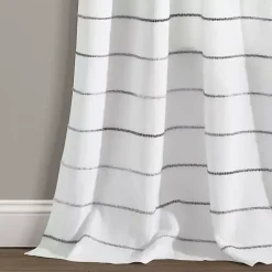 Gray Ombre Stripe Curtain Panel Set, 84 in.