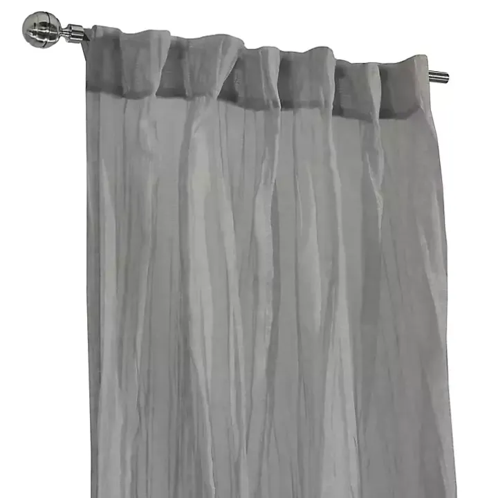 Gray Paloma Curtain Panel, 63 in.