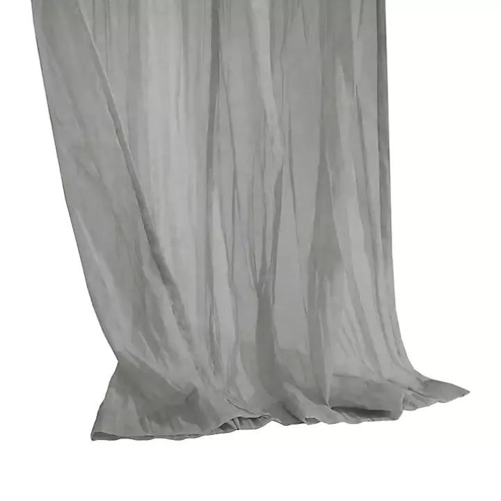 Gray Paloma Curtain Panel, 63 in.