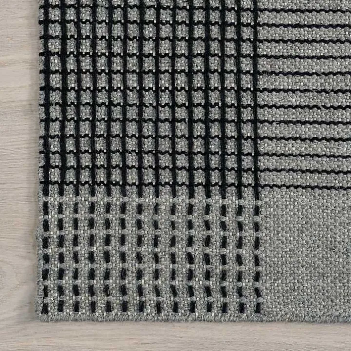 Gray Plaid Emily Henderson x RugsUSA Area Rug, 5x8