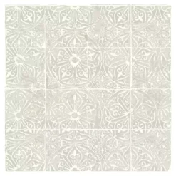 Gray Provincial Tiles Peel & Stick Wallpaper