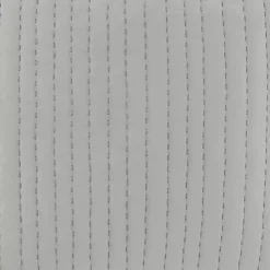 Gray Quilted Euro Sham