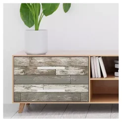 Gray Reclaimed Wood Peel & Stick Wallpaper