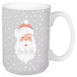 Gray Santa Mugs, Set of 2
