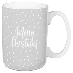 Gray Santa Mugs, Set of 2