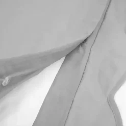 Gray Scallop Edge 3-pc. King Duvet Cover Set