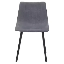 Gray Scooped Daniel Dining Chairs, Set of 2