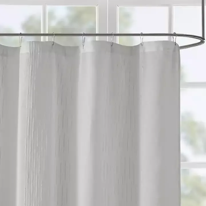 Gray Sheer Shower Curtain