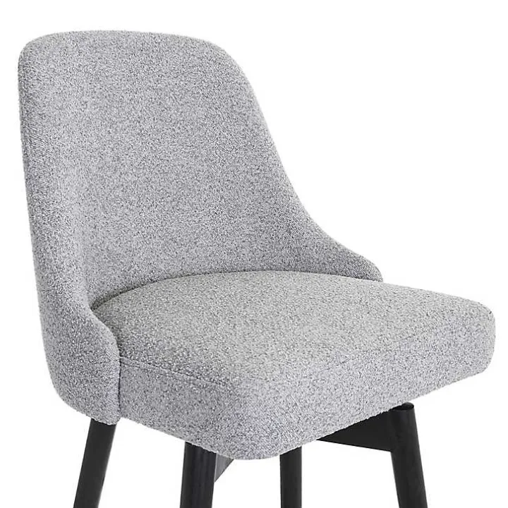 Gray Sicily Swivel Counter Stool