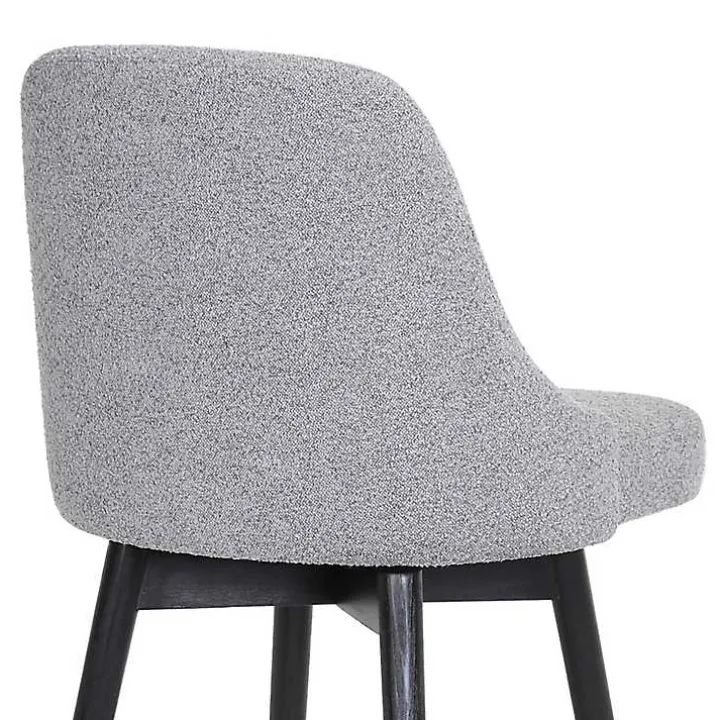 Gray Sicily Swivel Counter Stool
