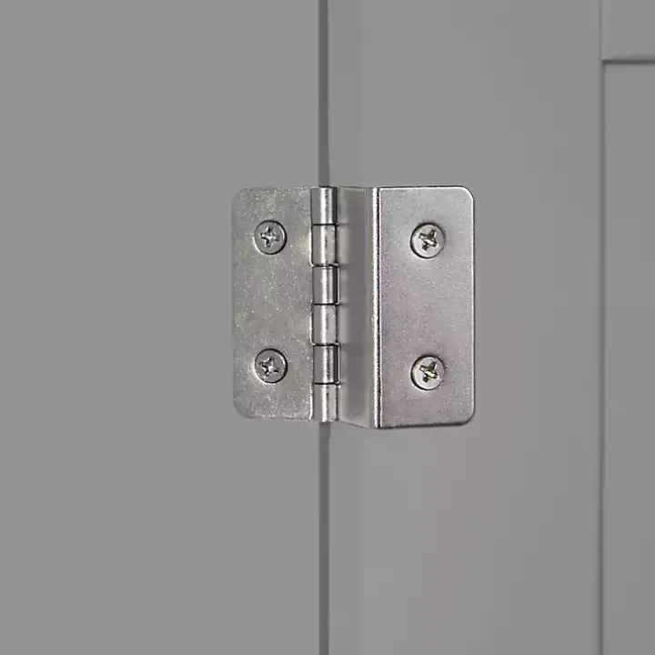 Gray Single Door 3-Drawer Cabinet