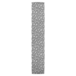 Gray Sketched Trees Table Runner, 90 in.