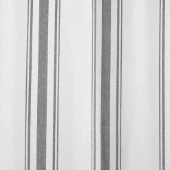 Gray Stripe Farmhouse Curtain Panel Set, 95 in.