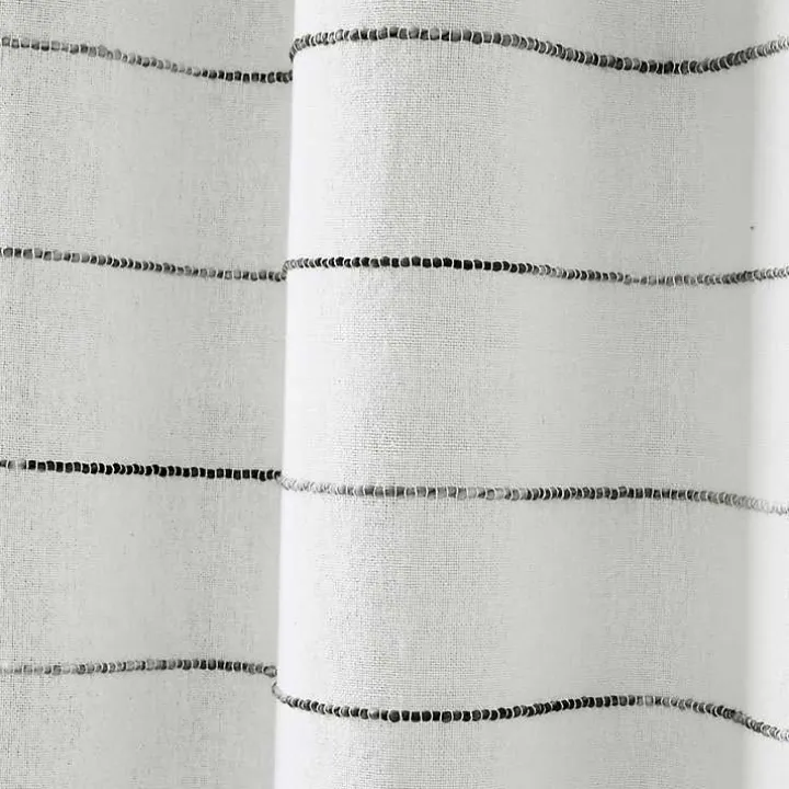 Gray Stripe Ombre Shower Curtain