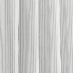 Gray Stripe Ruffled Curtain Panel Set, 84 in.