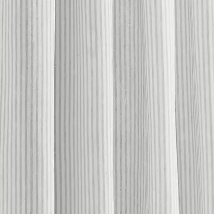 Gray Stripe Ruffled Curtain Panel Set, 84 in.