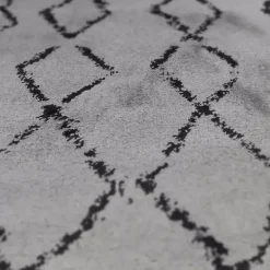 Gray Striped Diamond Area Rug, 5x8