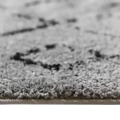 Gray Striped Diamond Area Rug, 5x8