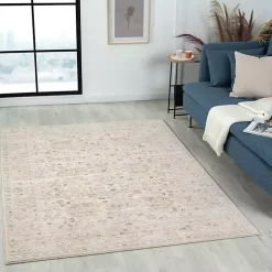 Gray Subtle Pattern Area Rug, 5x7