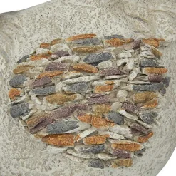 Gray Textured Chicken Statue