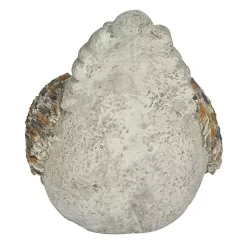 Gray Textured Chicken Statue