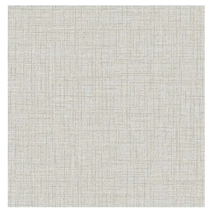 Gray Textured Faux Fabric Peel & Stick Wallpaper