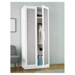 Gray Textured Grassweave Peel & Stick Wallpaper