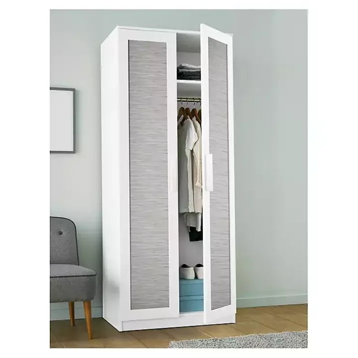 Gray Textured Grassweave Peel & Stick Wallpaper