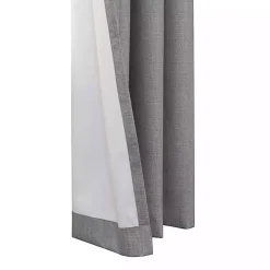 Gray Thatched Blackout Curtain Panel, 108 in.