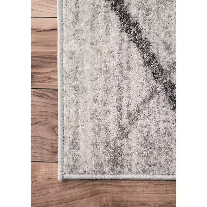 Gray Thigpen Diamond Area Rug, 8x10