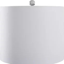 Gray Tinted Glass Jar Table Lamp