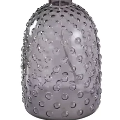 Gray Tinted Glass Jar Table Lamp