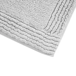 Gray Tufted Reversible Bath Mat, 34 in.