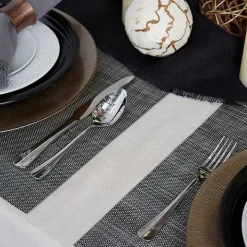 Gray Tweed Placemats, Set of 6