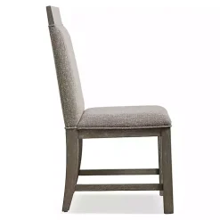 Gray Upholstered Bridgette Dining Chairs, Set of 2