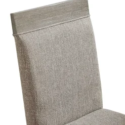Gray Upholstered Bridgette Dining Chairs, Set of 2