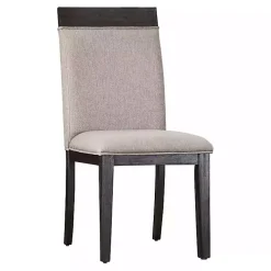 Gray Upholstered Erin Dining Chairs, Set of 2