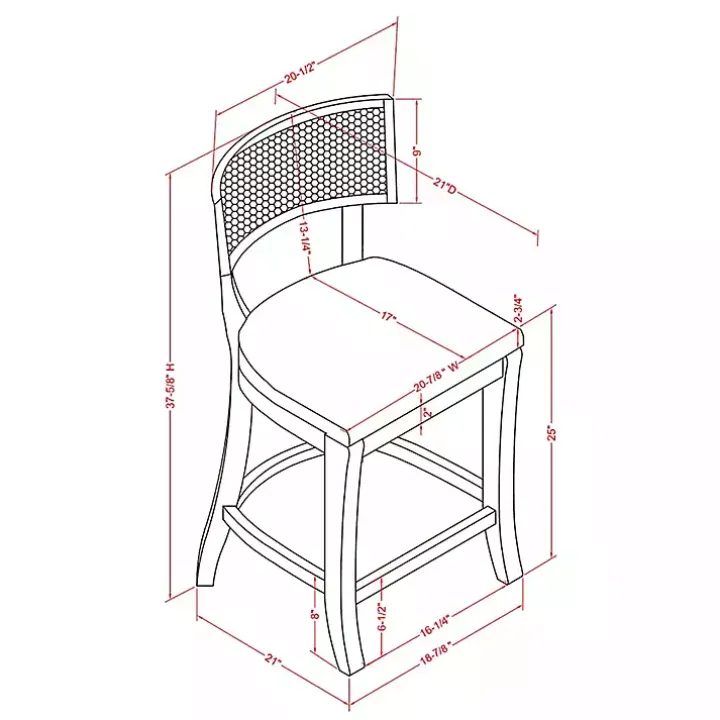 Gray Upholstered Farmhouse Counter Stool
