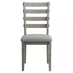 Gray Upholstered Lucas Dining Chairs, Set of 2