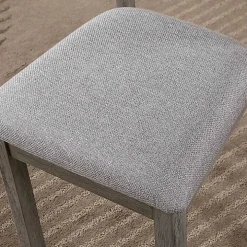 Gray Upholstered Lucas Dining Chairs, Set of 2