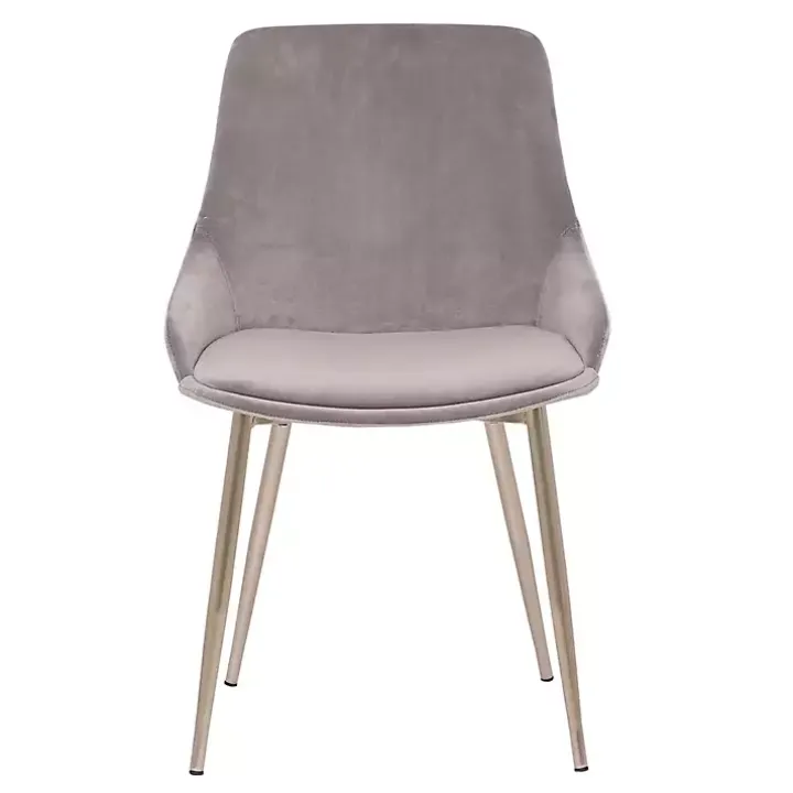 Gray Velvet Heidi Dining Chair