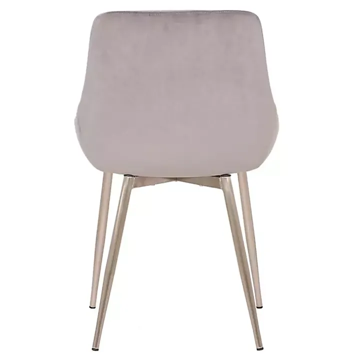 Gray Velvet Heidi Dining Chair