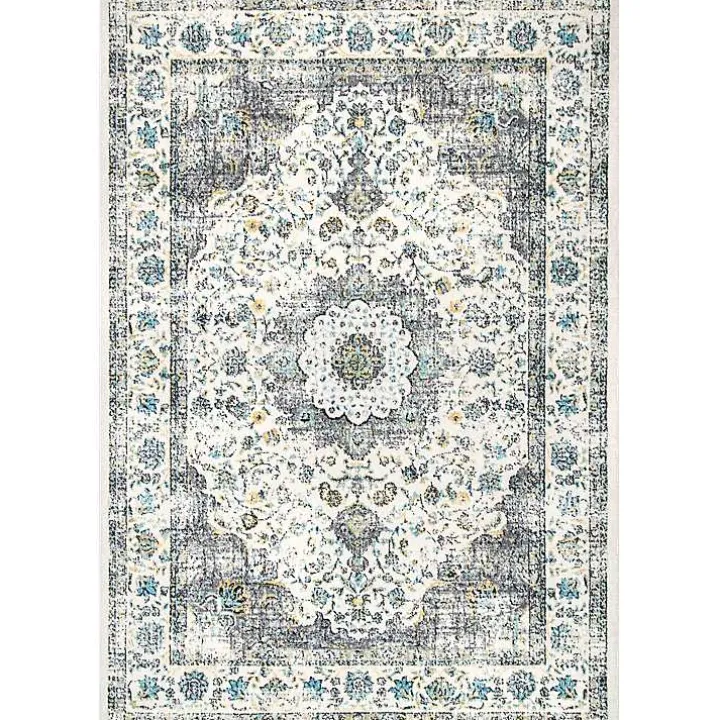 Gray Verona Medallion Area Rug, 5x7