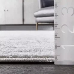 Gray Vintage Distressed Area Rug, 8x12