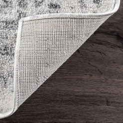 Gray Vintage Distressed Area Rug, 8x12