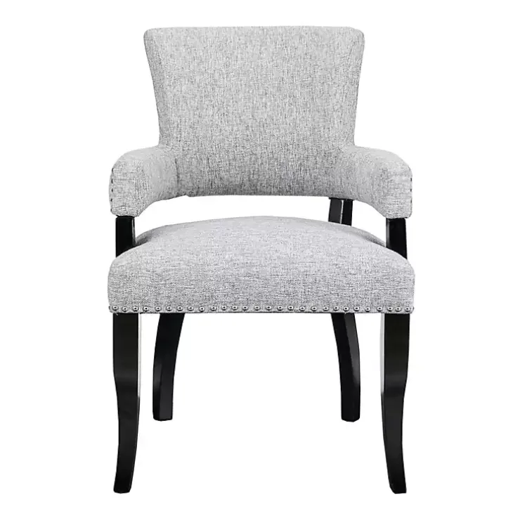 Gray Warms Nailhead Trim Dining Chair