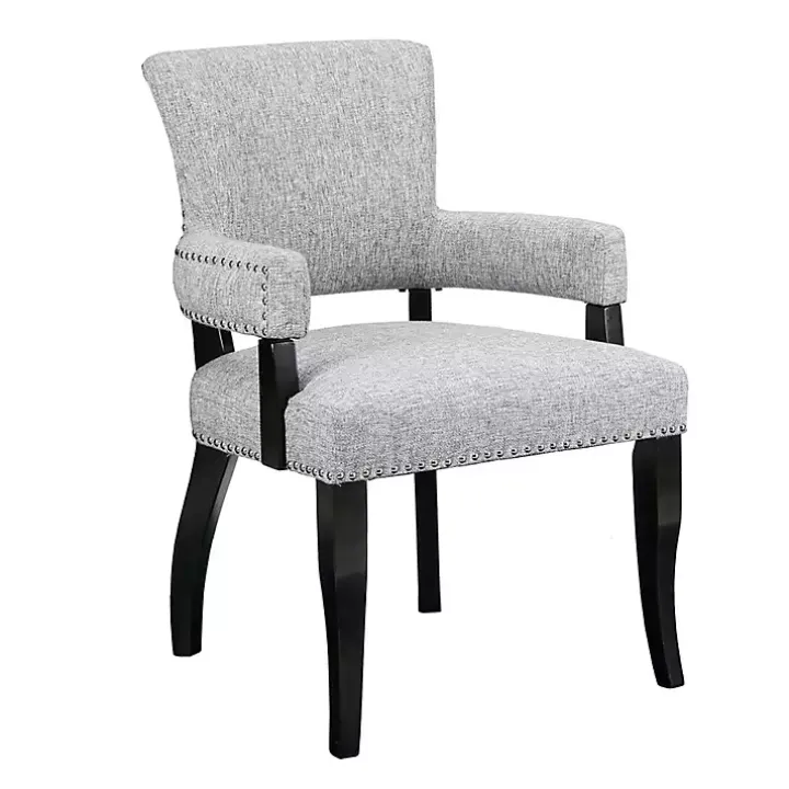 Gray Warms Nailhead Trim Dining Chair