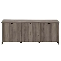 Gray Wash Sliding Barn Door TV Stand