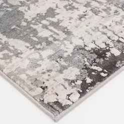 Gray Waters Abstract Area Rug, 5x7