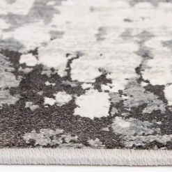 Gray Waters Abstract Area Rug, 5x7